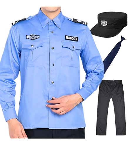 Amazon.co.jp: 丸惣(Marusou)警察官 コスチューム メンズ : ホビー